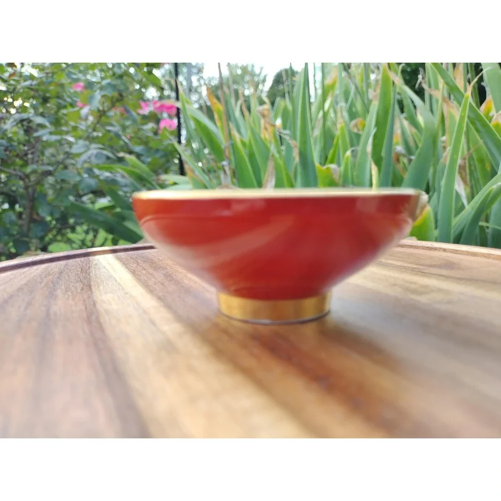 Paragon Fine Bone China Bowl with Floral and Gilt Design RED